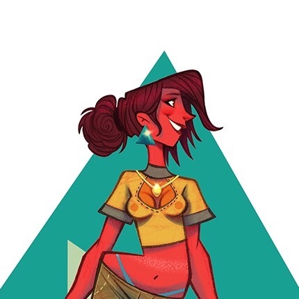 icarocruzart:  juemialma:  See through the gap  Tall gal 💜  who is this cutie?!