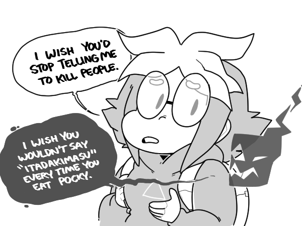 It probably would be something like this. Sort of a “Girl and her Demonic Sword”