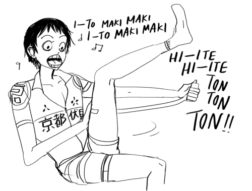 junjouprince:  ito maki maki is a jpn children’s song… cause midousuji likes children songs rite? so *imagines midousuji singing while doing his thigh tapes*
