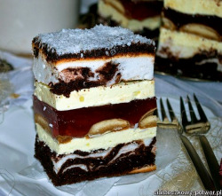 delicious-food-porn:  “Eyes Tsarina” Layer Cake (Polish Recipe)  Oh my yum