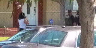 kropotkindersurprise:  April 19 2015 - A woman in South Gate, California was filming