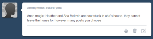 nopony-ask-mclovin:  ask-heathersweetfeathers:  ….Its a good thing my shift just ended…  McLovin: oh well…mmm… -owo- …if you want to, you can sleep in…Corel: she’s gonna sleep in my room… and stop with that naughty face. ¬__¬  >w<