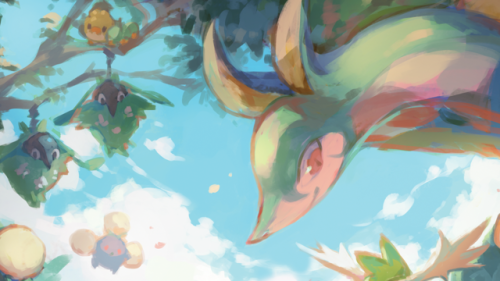  This crop is from @garmmy piece! You can see the full art in Petal Dance Zine, along with 50+ other