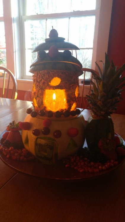 organichaos: I made this epic fruity fairy home and fruit salad for a friend’s birthday as a surpris