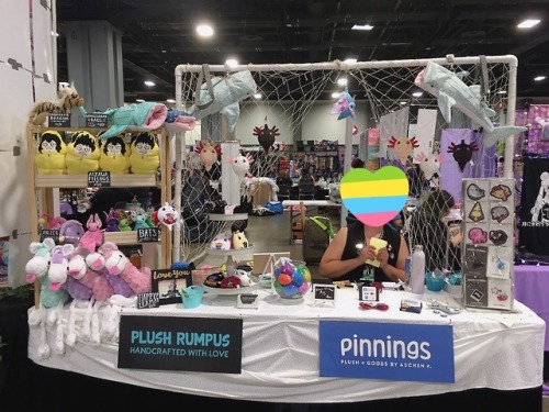 Me and @plush-rumpus were at Otakon this past weekend! It was really nice to see other artist pals a