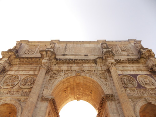 euryaleinfelix:Arch of Constantine. Rome, Italy. April 2015.