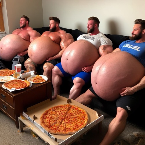 The Frat Has Some Weird Traditions, But The Belly-building Competition Has To Be The Weirdest. They Take