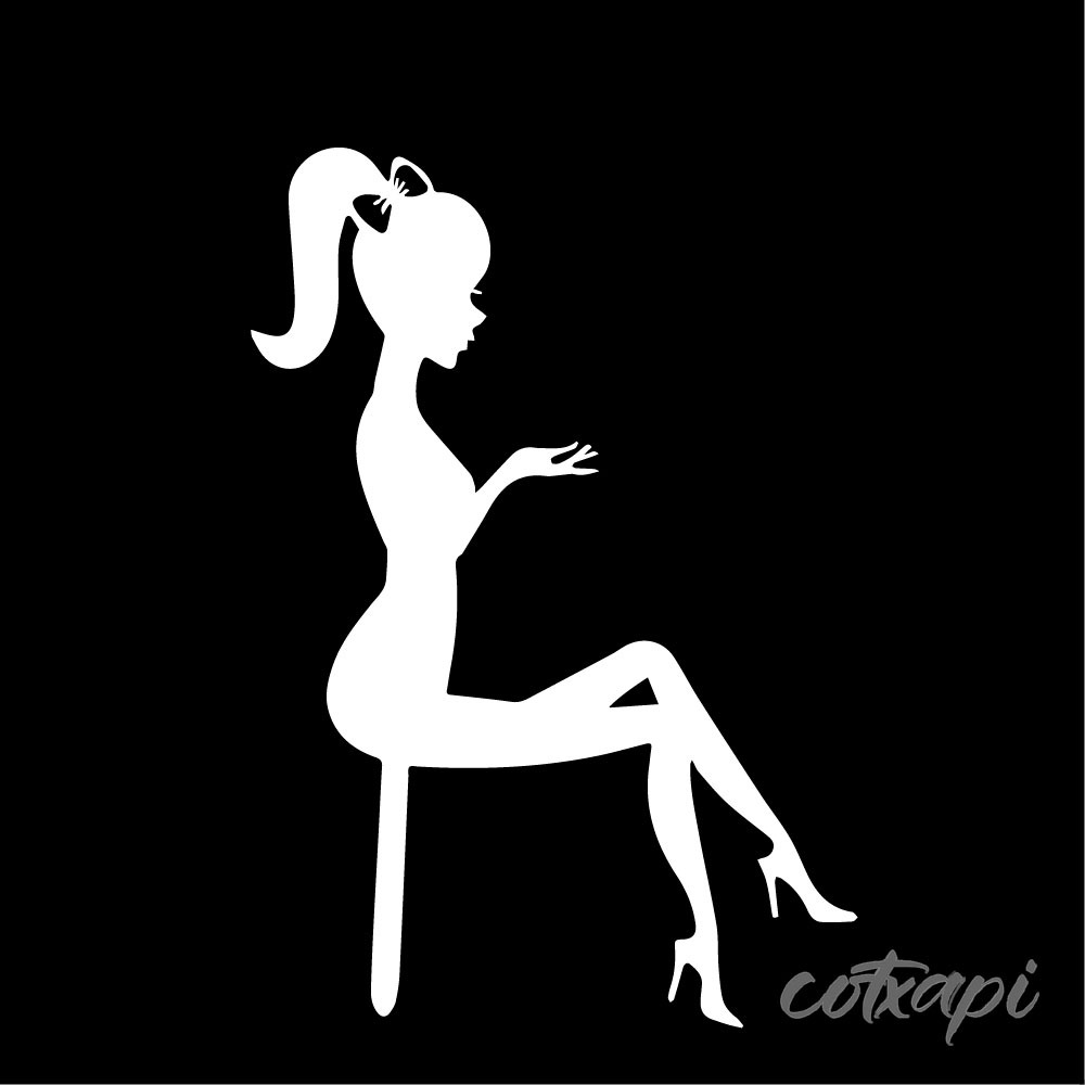 Cute pretty women art, young girls in vector outline art