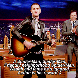 Andrew Garfield Plays “The Spider-Man” Theme 