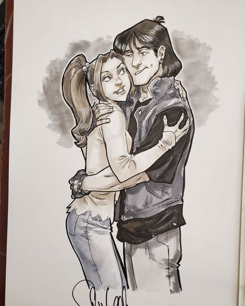 Another #commission finished. Everyone&rsquo;s favorite #XmenEvolution couple&hellip;#Lancit