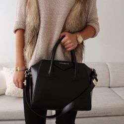 closethorse:  givenchy   hermes   fur vest