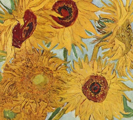 flowers by Vincent van Gogh (details)