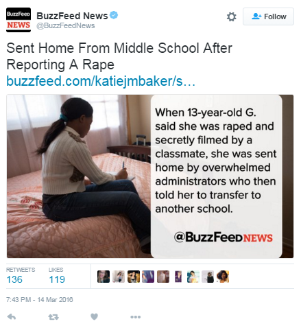 Porn photo Sent Home From Middle School After Reporting