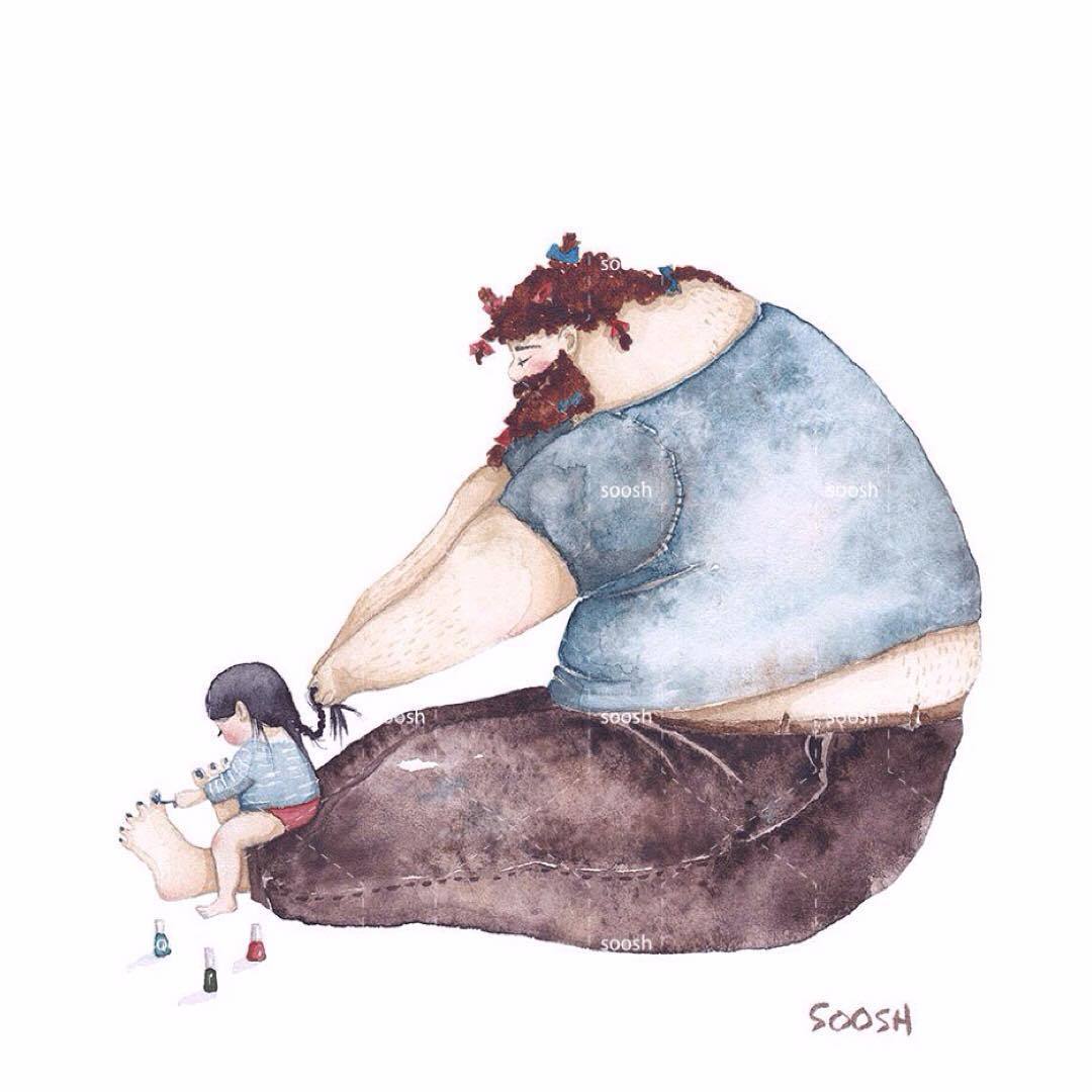  The Inseparable Bond Between Fathers And Daughters Expressed Through 15 New Illustrations