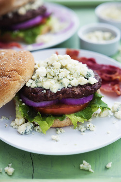 do-not-touch-my-food:  Bacon Blue Cheese Burgers