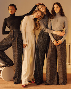 houseofbourbon:    Elisabeth Faber, Larissa Marchiori, Poppy Okotcha, and Hayett McCarthy photographed by Lena C. Emery for WSJ (September 2015). 