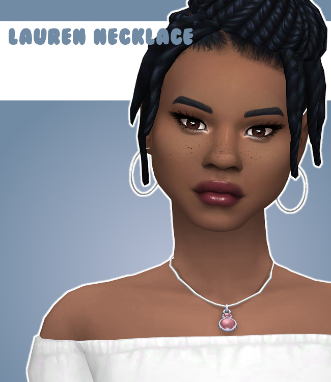- ̗̀ Lauren Necklace ̖́- Nobody loves spiders right?! So I took its legs off this necklace and made it cute haha 💖
• Comes in 15 swatches
• Base Game Compatible
• Has all LODs
• Custom specular map
• Custom Thumbnail
Download | Simfileshare | Patreon...