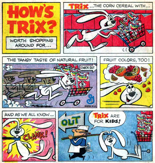 gameraboy:  Trix are for kids! 1965 ad