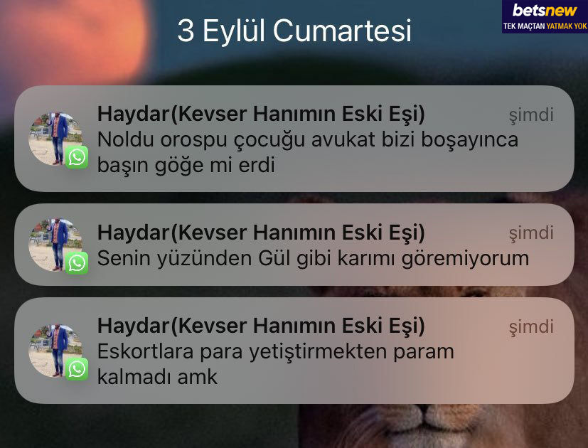 3 Eylül Cumartesi betsnew...