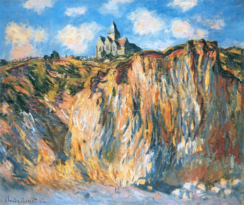 artist-monet:Church at Varengeville, Morning, 1882, Claude MonetMedium: oil,canvas