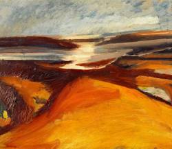 David Bomberg (Birmingham 1890 - London 1957); Bideford - Devon, 1946; oil on canvas, 71 x 65 cm; Royal Albert Memorial Museum