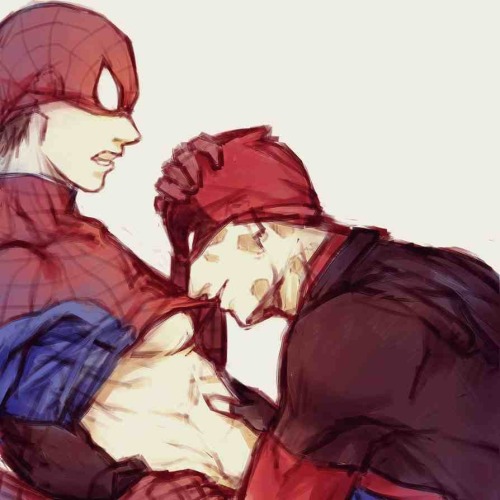 ermegerd206:  Since everyone seems to love Spideypool HERE’S SOME MORE, YOU LOVELY SHITS :D