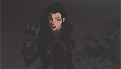 donnatroyed:   Asami + maroon/red (requested by foo-of-the-forest)  