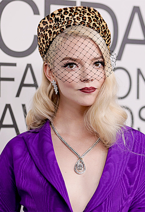 ANYA TAYLOR-JOYattends the 2021 CFDA Fashion Awards at The Grill Room in New York City (Nov 10, 20