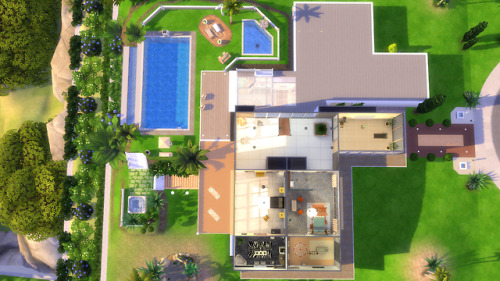 DivitiaeModern home No CC, playtested and fully furnished. Move objects must be activated before pla