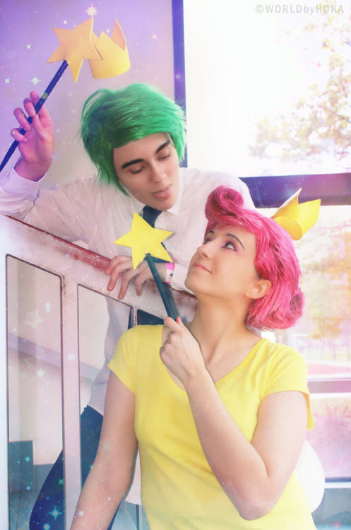 allthatscosplay:Adorable cosplays of Cosmo and Wanda from Fairly OddParents!For all of your cosplay,