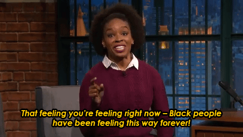 destinyrush:  Late Night writer Amber Ruffin has a message for white Hillary supporters who are disappointed in fellow Americans after the elections. Full video 