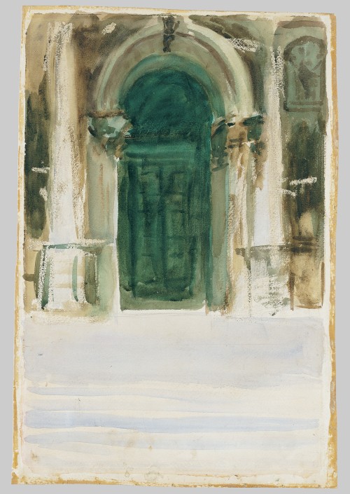 Green Door, Santa Maria della SaluteJohn Singer Sargent (American; 1856–1925)ca. 1904Watercolor, gra