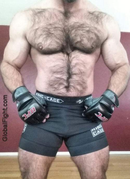 wrestlerswrestlingphotos:very hairy muscular mma guy On the app you’re only supposed to upload