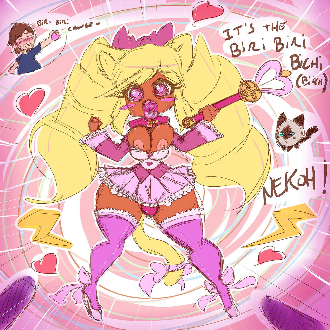 asknikoh:Was in a mood for a more ganjuro bimbo look for NekoH so i decided to do