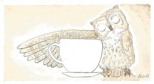 haveateaparty:teaxxcoffee:Owl & tea! auf We Heart It - weheartit.com/entry/131303312- - n