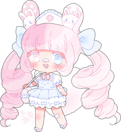 hacuubii:  chibi commission for Crystallyna