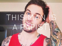 radiocandy:  DO NOT REBLOG VINES WITH THIS MAN IN THEM! THIS IS CURTIS LEPORE. HE IS AN ACCUSED (AND ADMITTED) RAPIST WHO RECEIVED NO JAIL TIME DUE TO A PLEA BARGAIN AND FREQUENTLY ANTAGONIZES HIS VICTIM EVEN AFTER THE CHARGES AGAINST HIM HAVE BEEN DROPPE