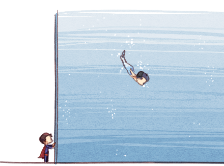 perooooo:  A short story about Superman saving mermaid Bruce and bringing him back
