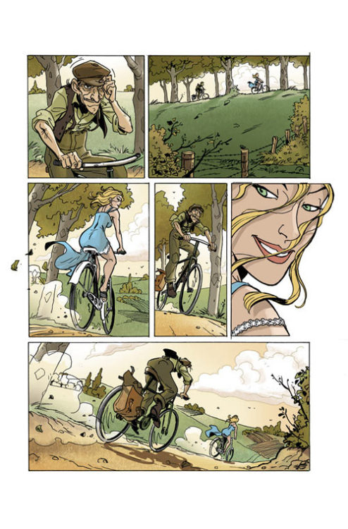 artbymoga: mintyfuckingfresh:  idontwannabesued:  fuckyeahcomicsbaby:  “The Ride” by Rodolphe Guenoden  HOLD THE FUCK UP  I THOUGHT THIS WAS GONNA BE A CUTE STORY AND THEY WERE JUST HAVIN FUN RIDING BIKES BUT SHIT  Hands down one of my favorite short