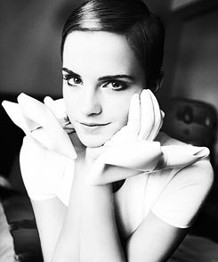 Porn photo emmawatsonsboobs:  emma watson + black &