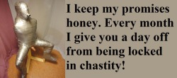 multiperv:  I Do Keep My Promises  Http://chastity-captions.tumblr.com