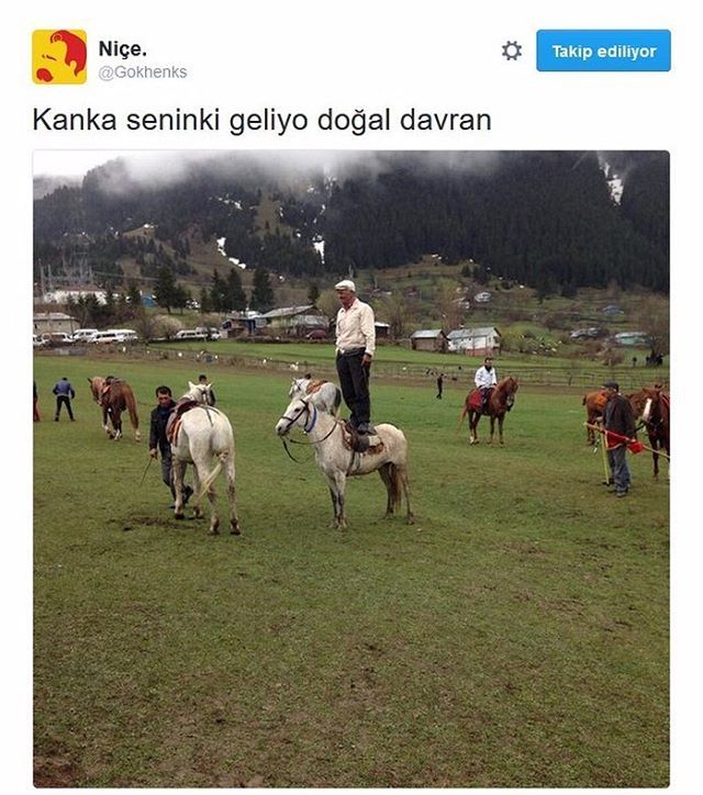 Kanka seninki geliyo doğal davran