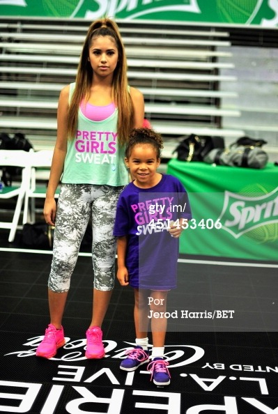 jasminev-news:  June 29th: Jasmine at the Pretty Girls Sweat event in Los Angeles