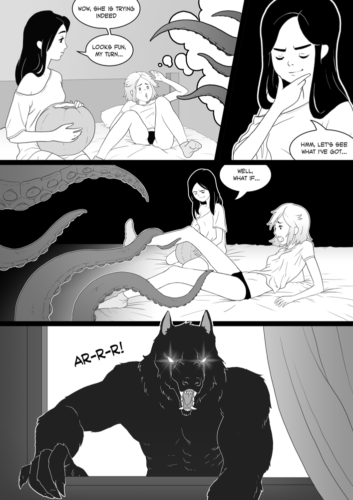 xenozoophavs:  Tentacle Werewolf Lust http://www.hentai-foundry.com/pictures/user/mushroompus