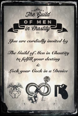 This is The Guild of Men in Chastity