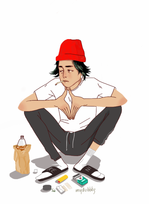 mydubbbz: I drew a sleepy george/ he seems like a menthol kind of guy idk where my light source is f