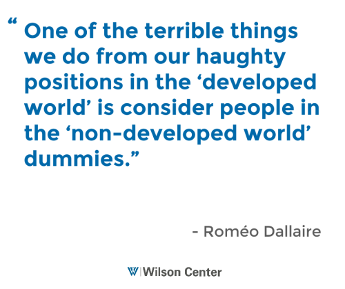 20 years after Rwanda&rsquo;s genocide, a line worth repeating from Roméo Dallaire. 