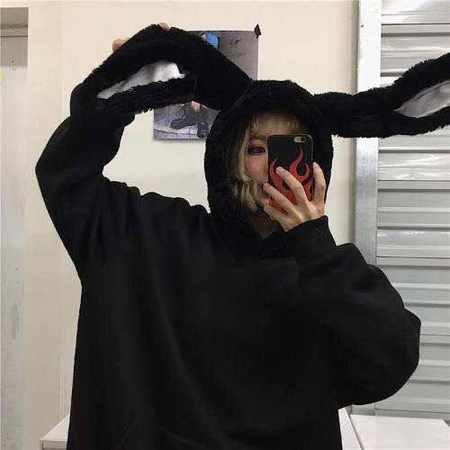 Rabbit Ears Oversize Brushed Hoodie starts at $31.90 ✨☀️✨ Lovely, isn&rsquo;t it?