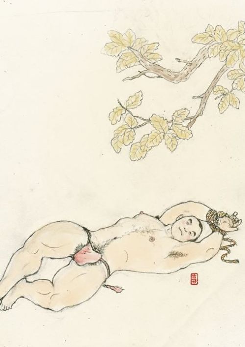 tomi777posts: Toru’s heartwarming gay erotic picture, a drawing of ＃306①. The index of Mimi’s heartwarming erotic picture is at http://wp.me/P6p44n-1e