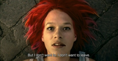 thefinalimage:  Run Lola Run | 1998 | dir. Tom Tykwer This trippy, vibrant, and stylish film about Lola (Franka Potente) trying to come to the rescue of her boyfriend is absurd and essentially just one long montage split into three separate parts, but